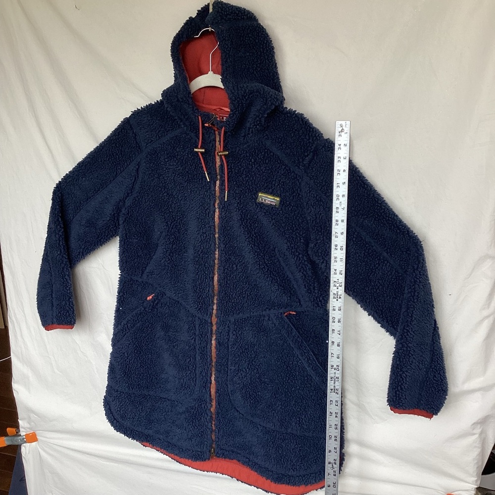LL bean Mountain pile fleece coat Sherpa Jacket - Picture 2 of 12